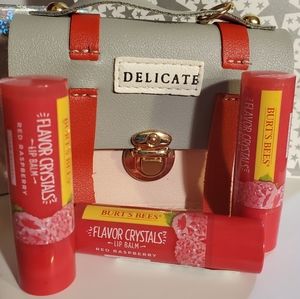 discontinued and rare.  3 burts bees flavor crystals red raspberry